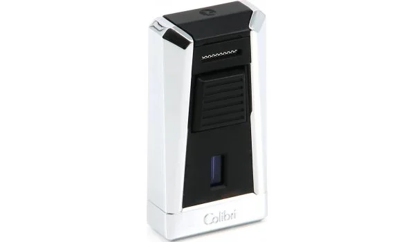 Colibri Stealth lighter med jetflamme, krom og sort