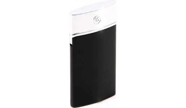 S.T. Dupont E-slim lighter sort lakk og krom