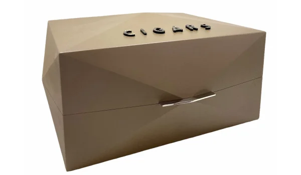 Gentili humidor prisma "sigar" brun