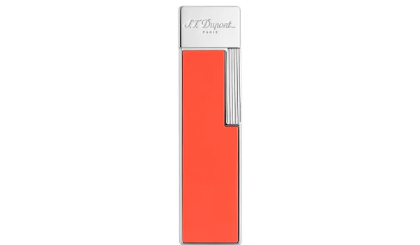 S.T. Dupont Twiggy, lighter, korallfarget lakk og krom, 030011