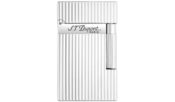 ST Dupont Ligne 2 16817 Lighter Riller Sølv